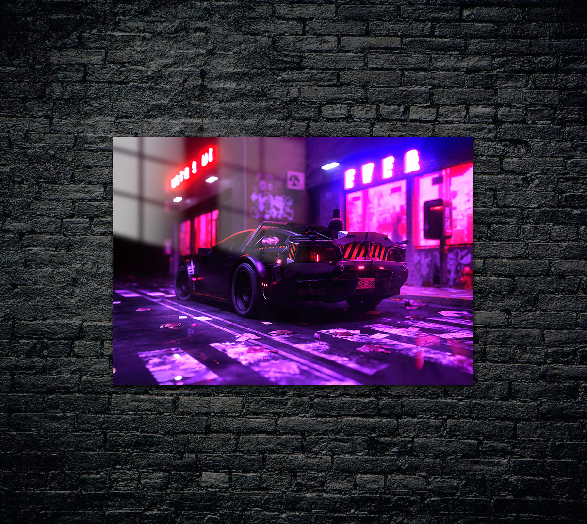 DeLorean Metal Poster 1563