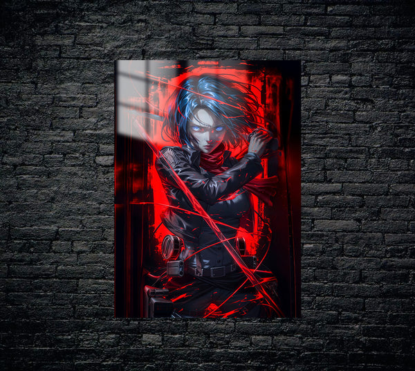 Attack on Titan Mikasa Ackerman Metal Poster 34