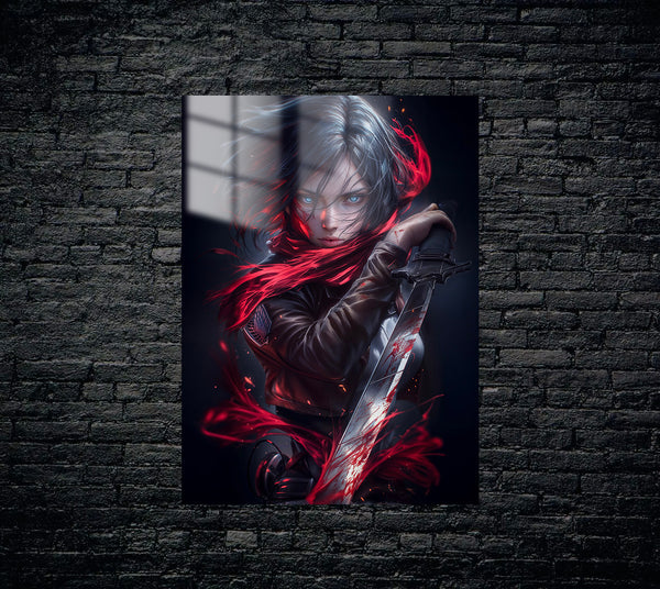 Attack on Titan Mikasa Ackerman Metal Poster 35