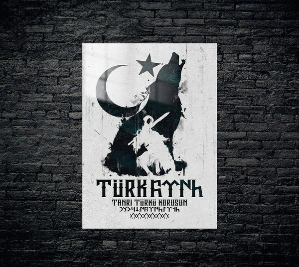 Türkçülük Metal Poster 1638