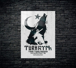 Türkçülük Metal Poster 1638