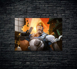 Valorant Brimstone Metal Poster 1114
