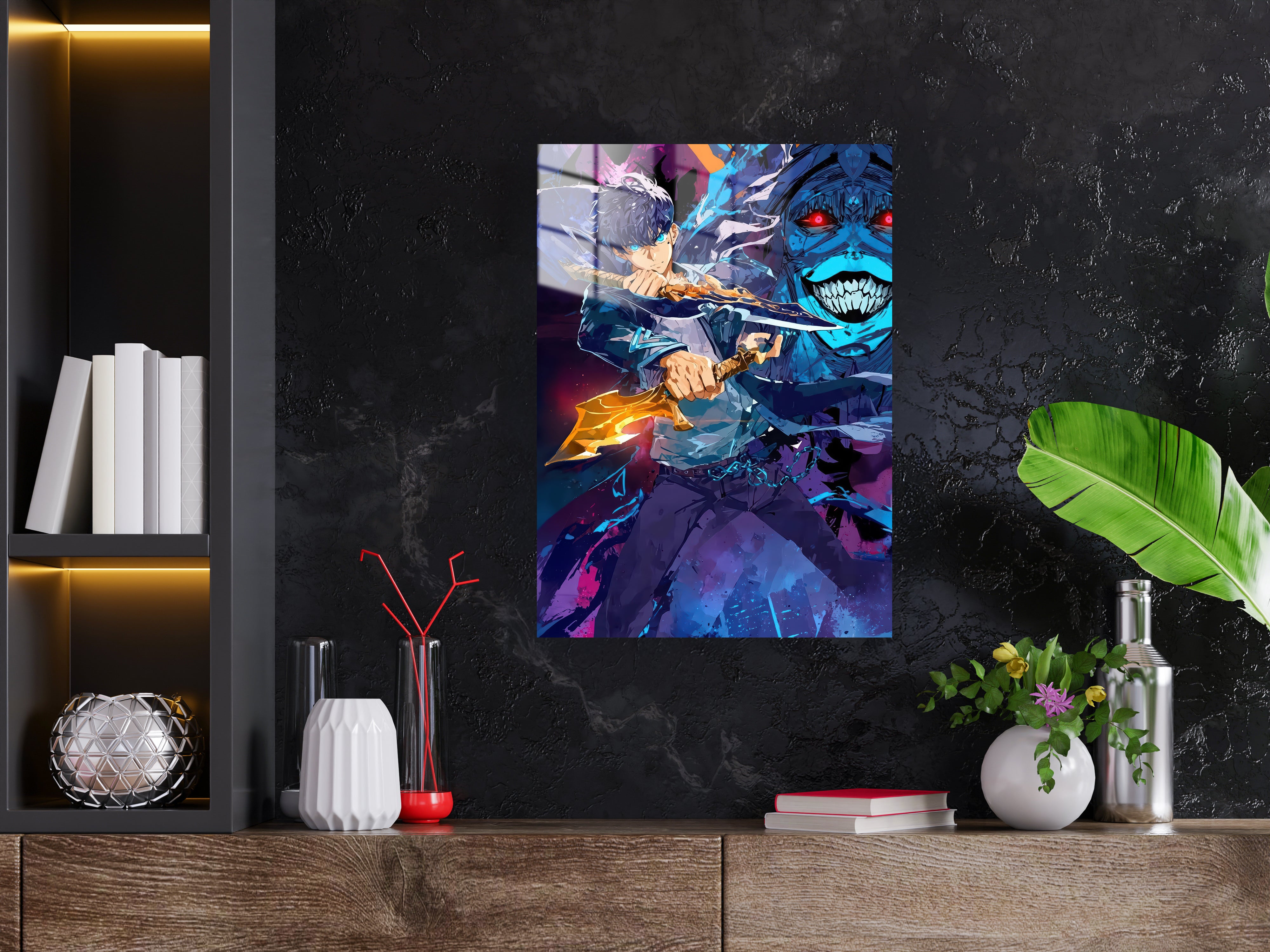 Solo Leveling Sung Jinwoo Metal Poster 1608