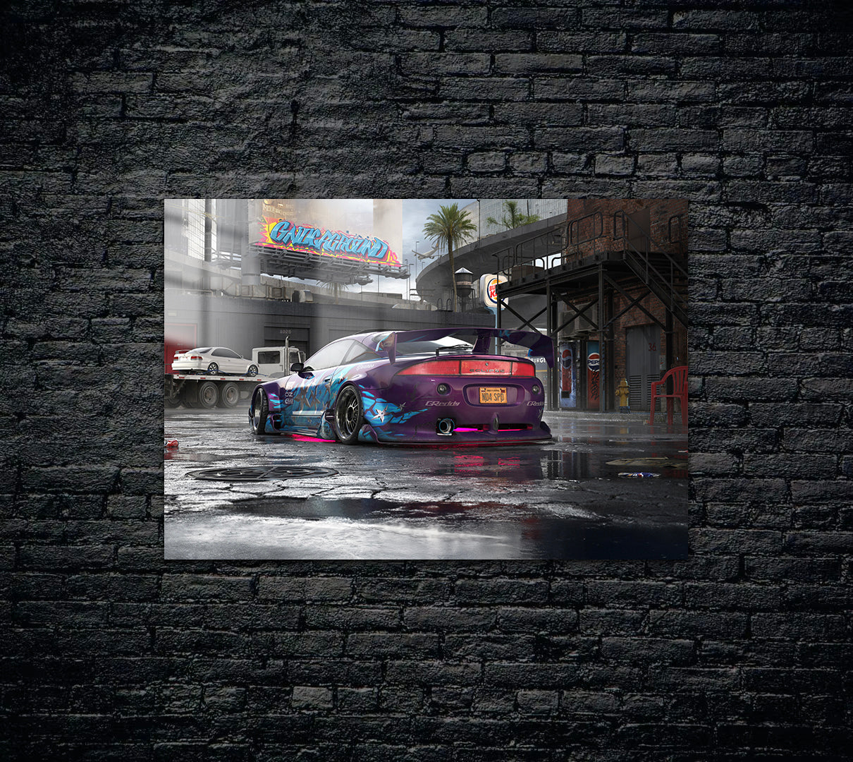 Mitsubishi Eclipse Metal Poster 1696