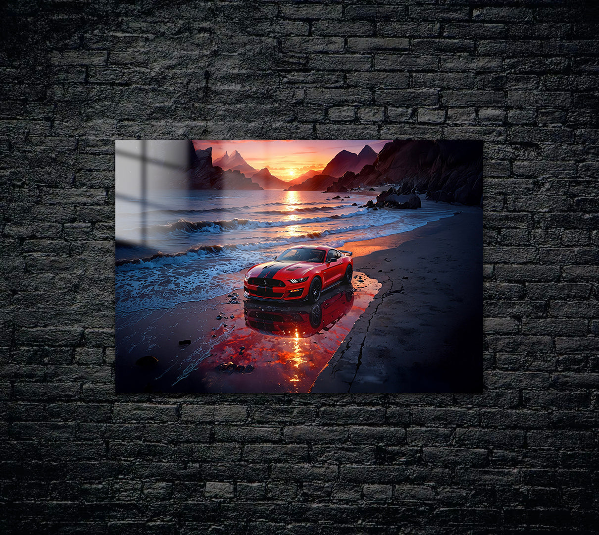 Ford Mustang Metal Poster 1668