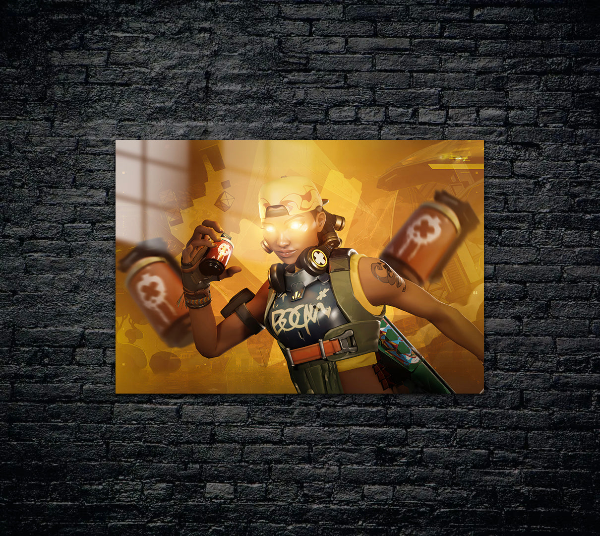 Raze Valorant Metal Poster 1123