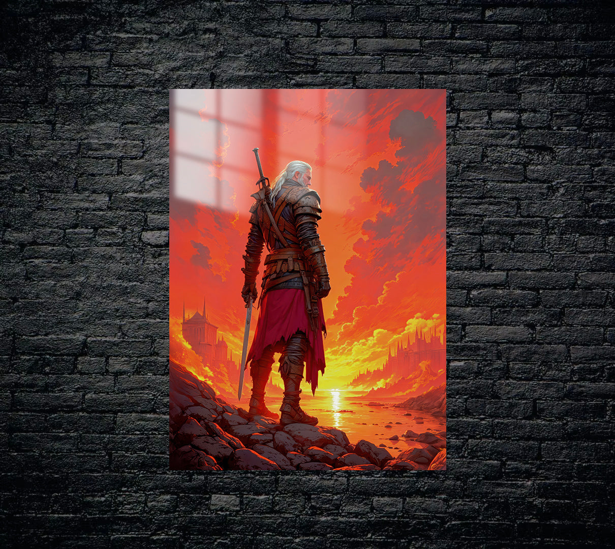 Witcher Geralt Metal Poster 1610