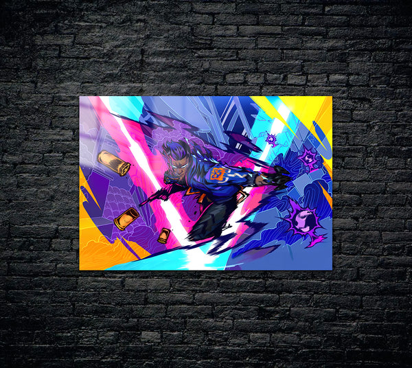 Valorant Yoru Metal Poster 1133