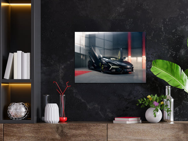 Lamborghini Revuelto V12 Metal Poster 1674