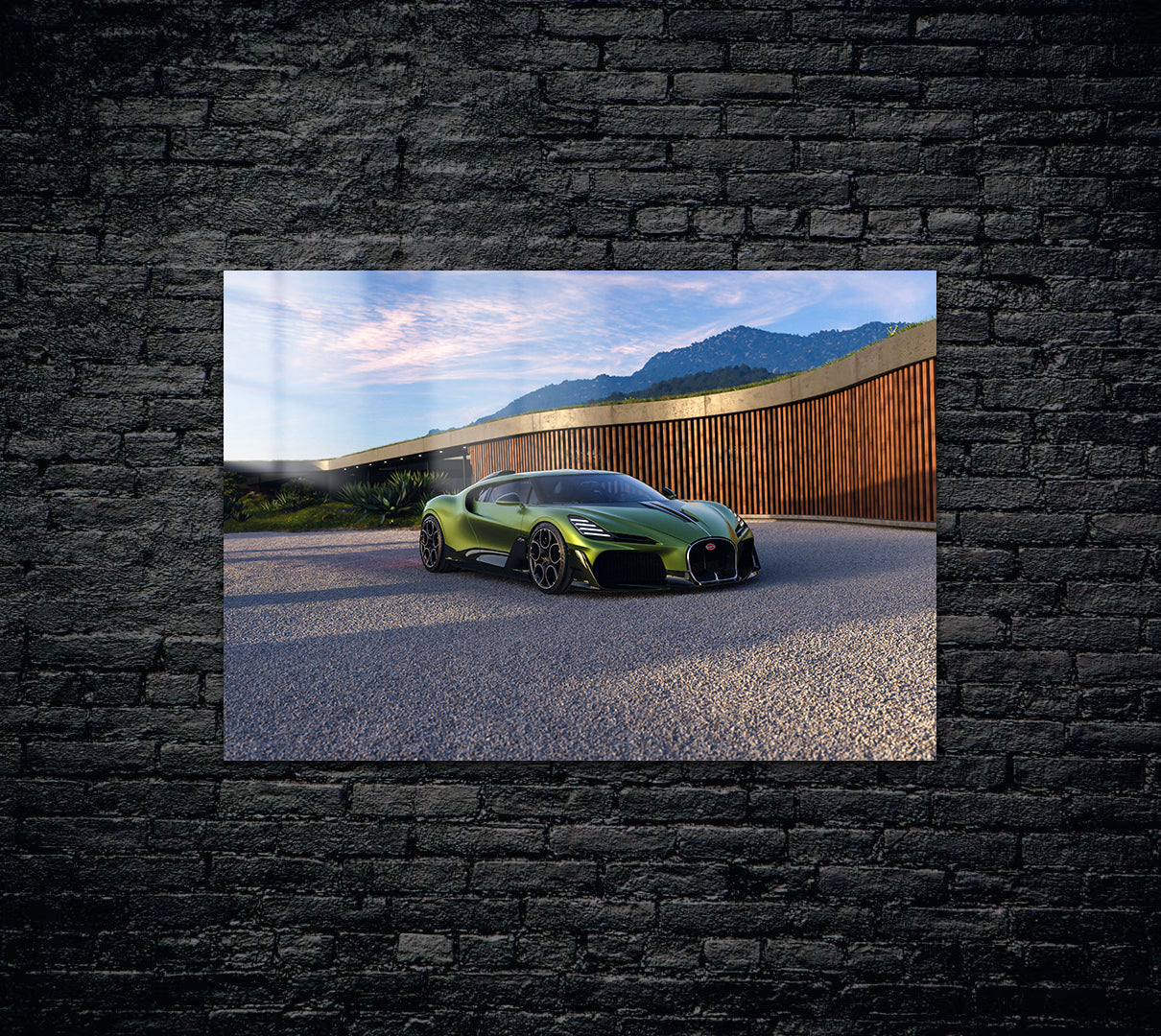 Bugatti Brouillard Metal Poster 1678