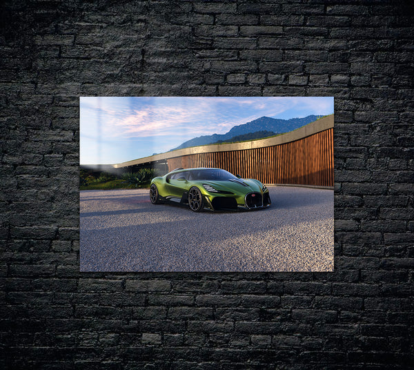 Bugatti Brouillard Metal Poster 1678