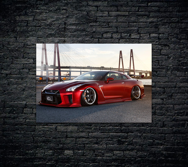 Nissan GTR 35R Metal Poster 1674