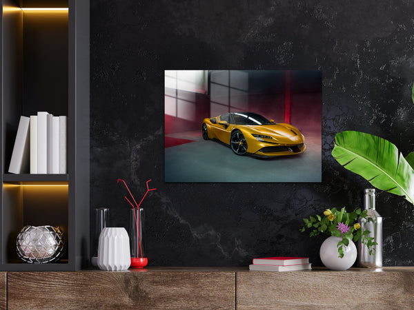 Ferrari SF90 Spider Metal Poster 1670