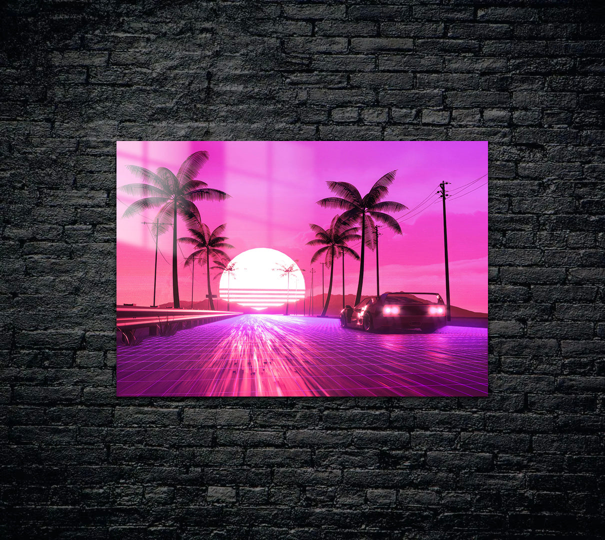 DeLorean Metal Poster 1687