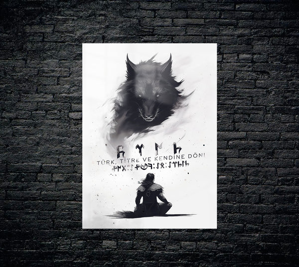 Türkçülük Metal Poster 1636