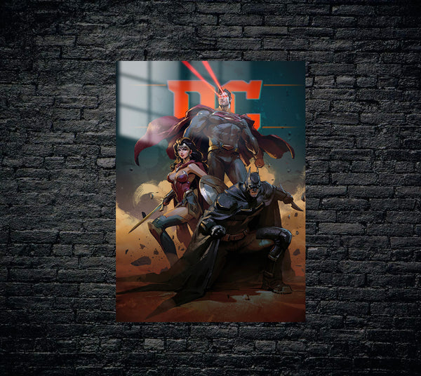 Batman Superman Wonder Woman Metal Poster 55