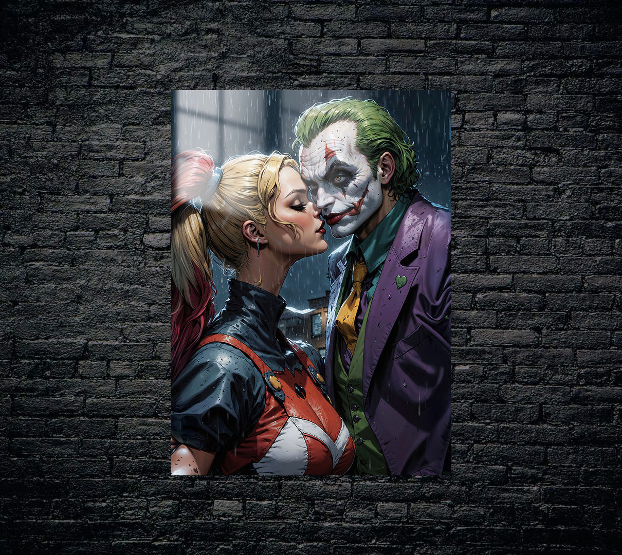 Batman Joker Harley Quinn Metal Poster 60