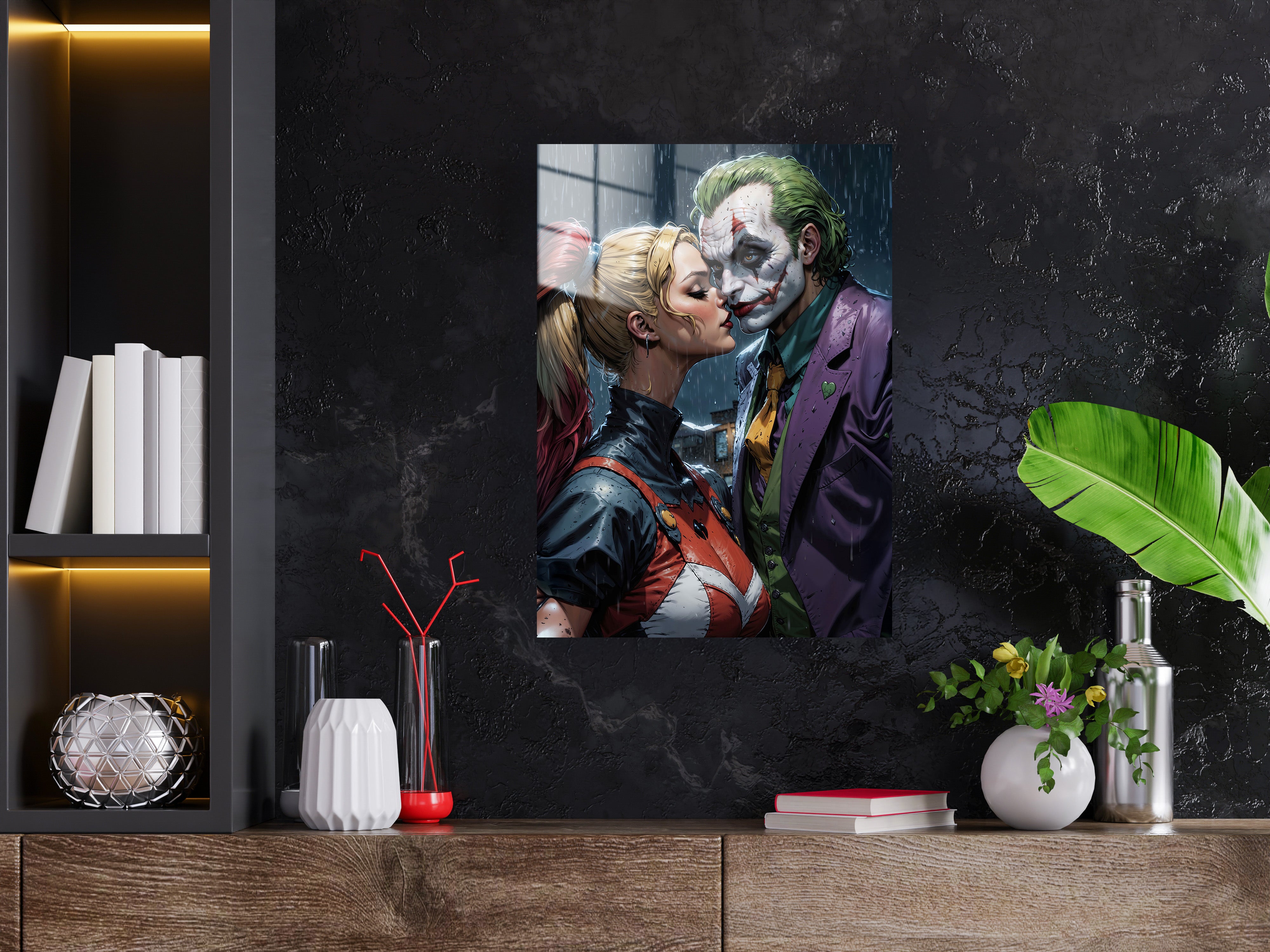 Batman Joker Harley Quinn Metal Poster 60