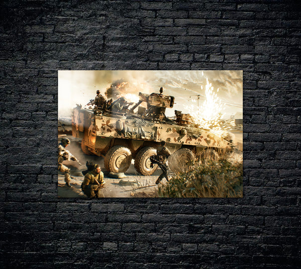 Battlefield Metal Poster 1344