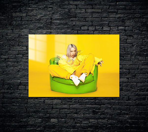 Billie Eilish Metal Poster 1468