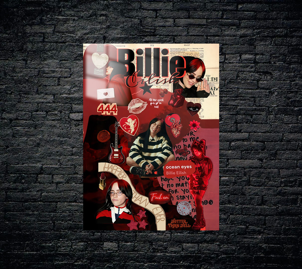 Billie Eilish Metal Poster 1471