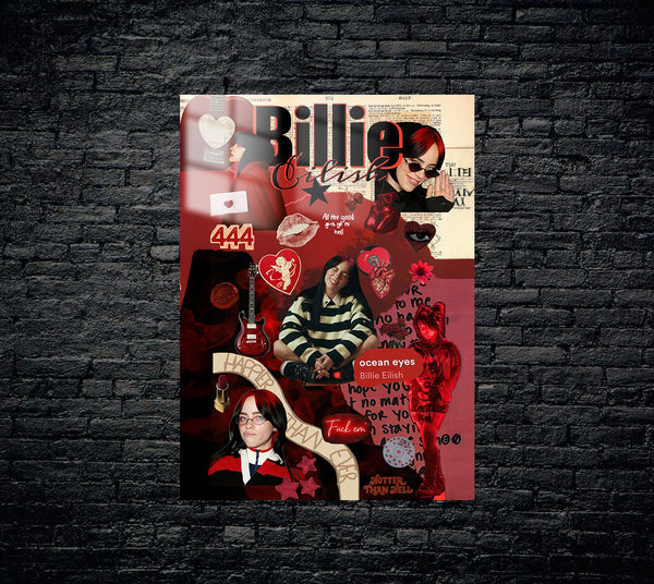 Billie Eilish Metal Poster 1471