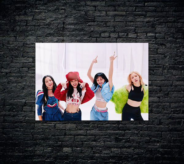 Black Pink Metal Poster 1482