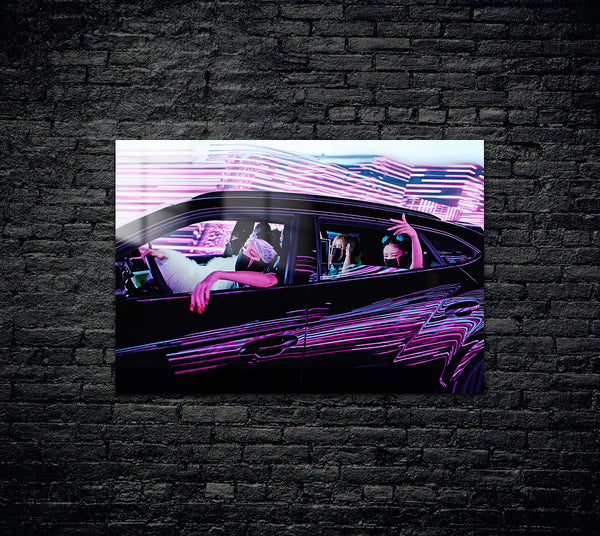 Black Pink Metal Poster 1483
