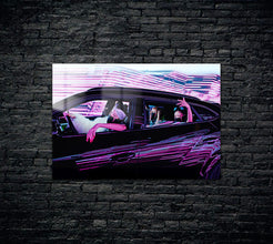 Black Pink Metal Poster 1483
