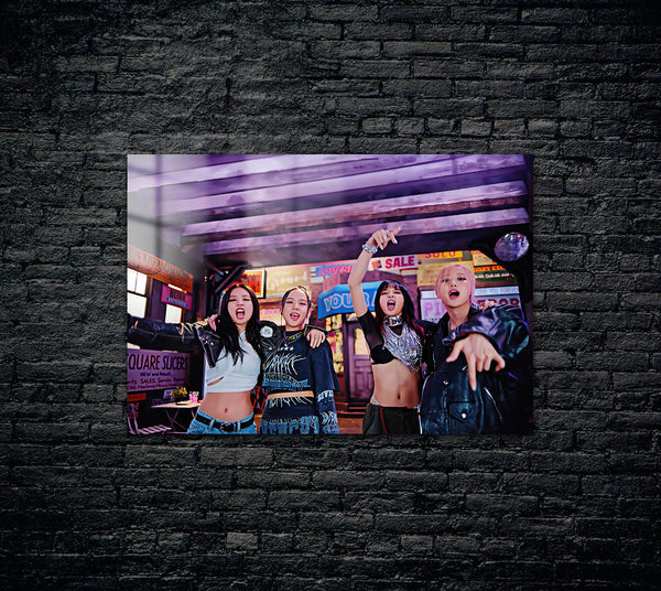 Black Pink Metal Poster 1484