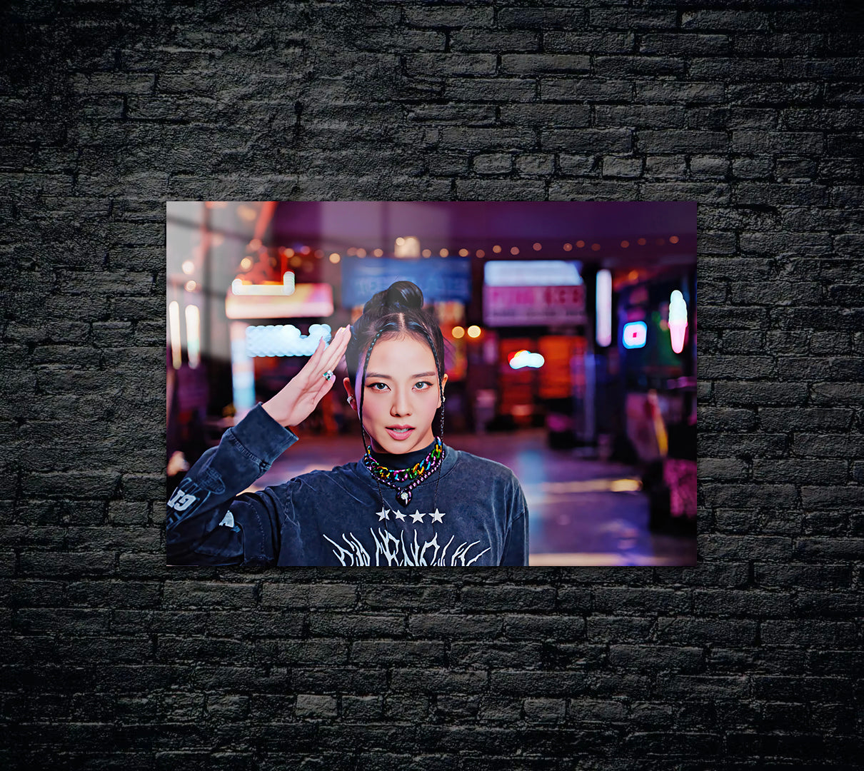 Black Pink Metal Poster 1488