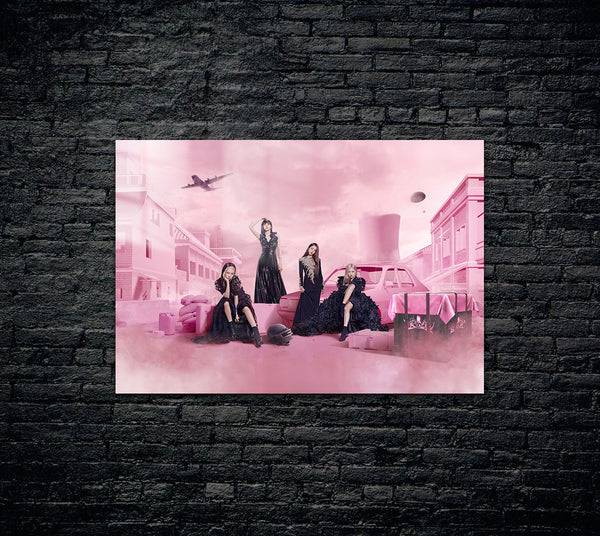 Black Pink Metal Poster 1473