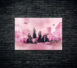 Black Pink Metal Poster 1473