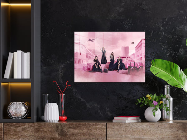 Black Pink Metal Poster 1473