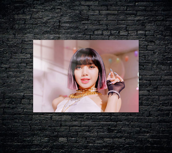 Black Pink Metal Poster 1477