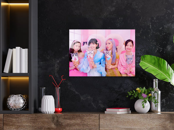 Black Pink Metal Poster 1478