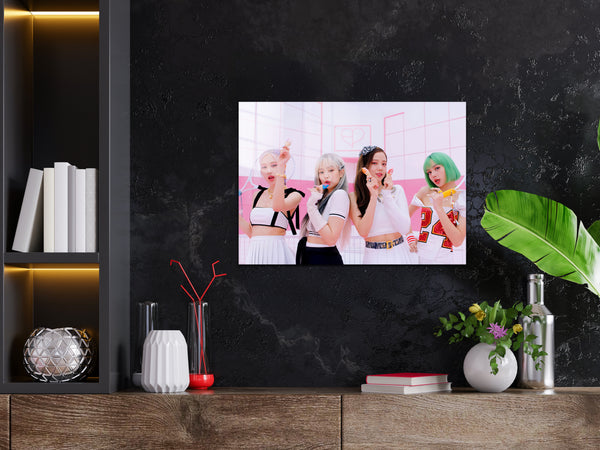 Black Pink Metal Poster 1479