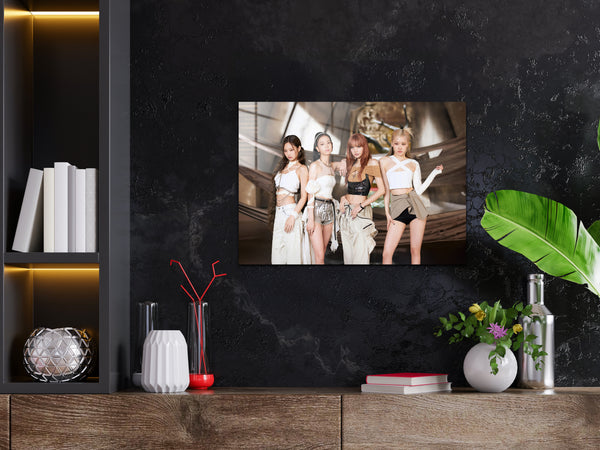 Black Pink Metal Poster 1480