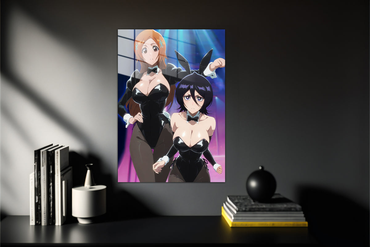 Bleach Orihime Inoue Rukia Kuchiki Metal Poster 95