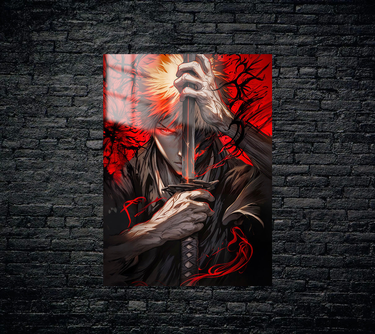 Bleach Ichigo Kurosaki Metal Poster 111