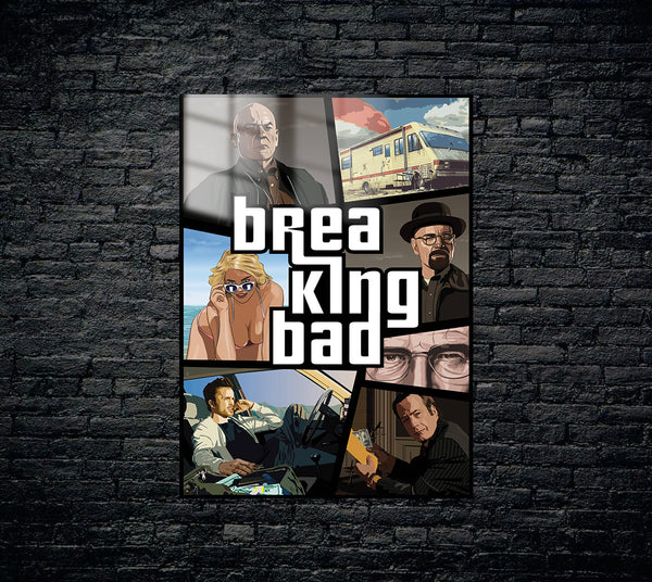 Breaking Bad GTA Metal Poster 954