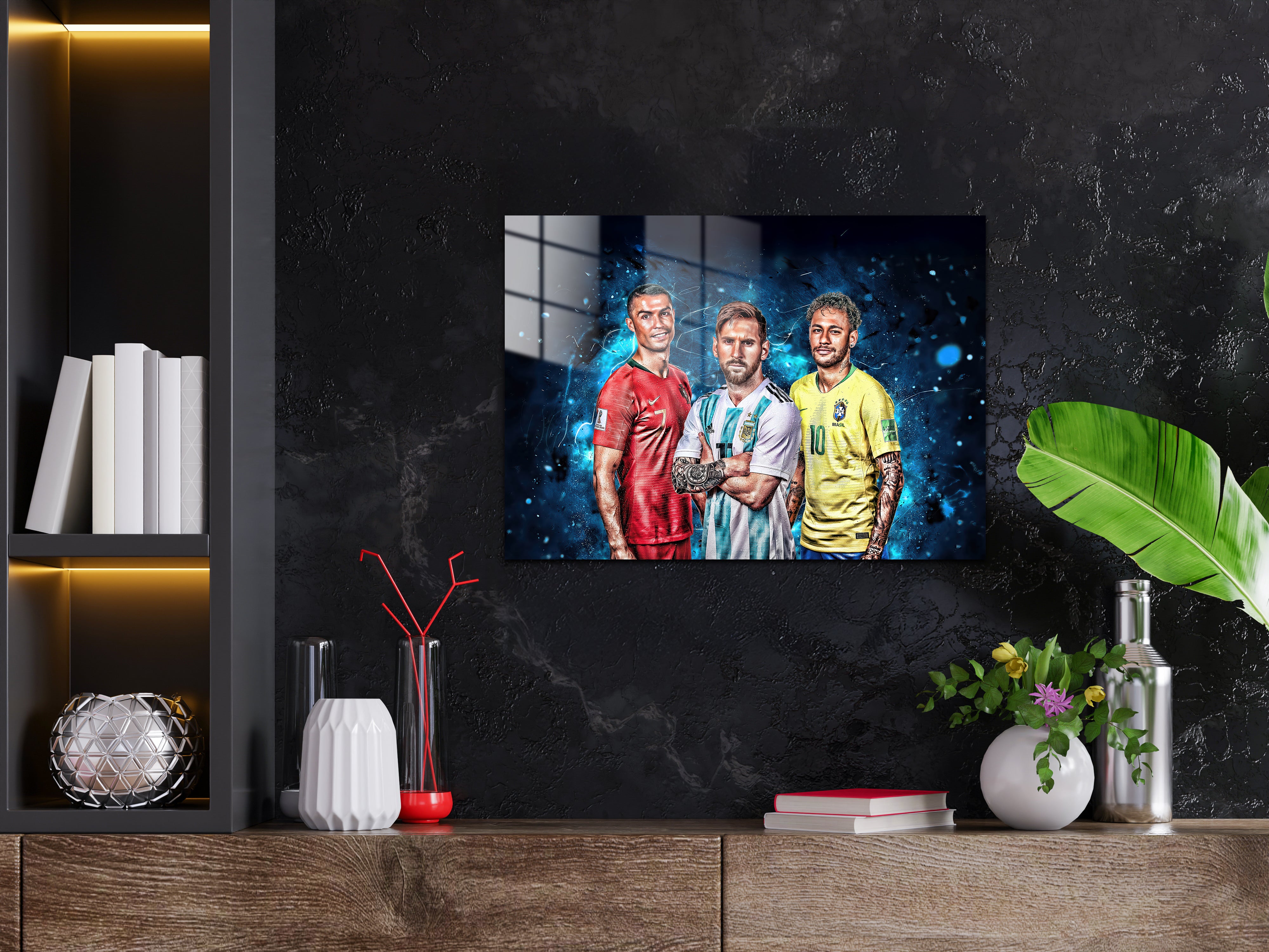 Cristiano Ronaldo Messi Neymar Metal Poster 1384