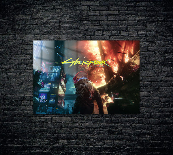 Cyberpunk 2077 Metal Poster 186
