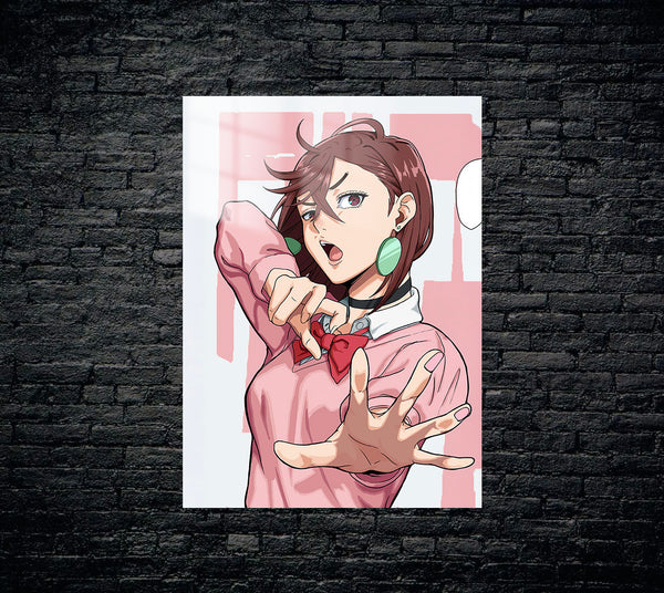 Dandadan Momo Ayase Metal Poster 214