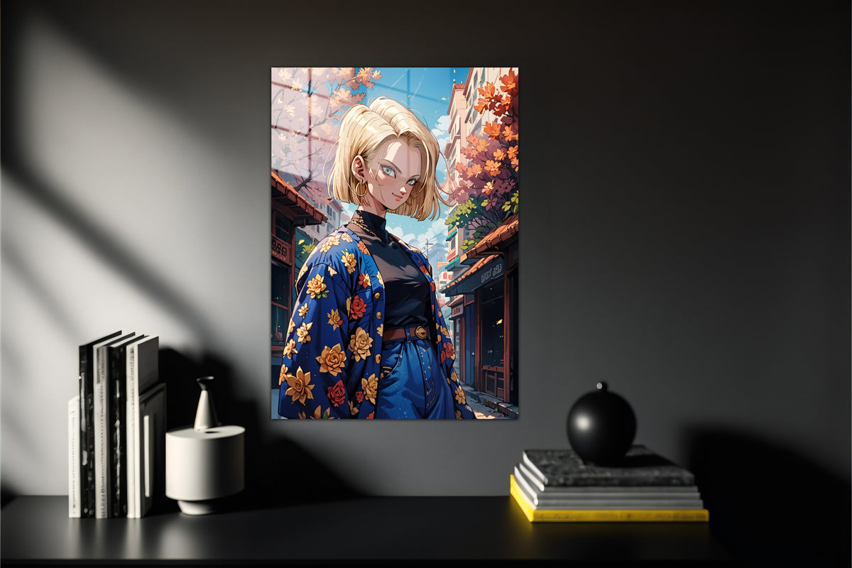 Dragon Ball Android 18 Metal Poster 306