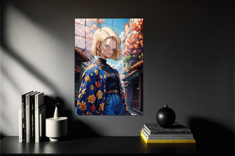 Dragon Ball Android 18 Metal Poster 306