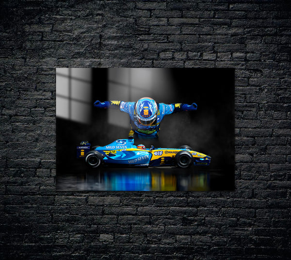 Fernando Alonso F1 Formula 1 Metal Poster 1596