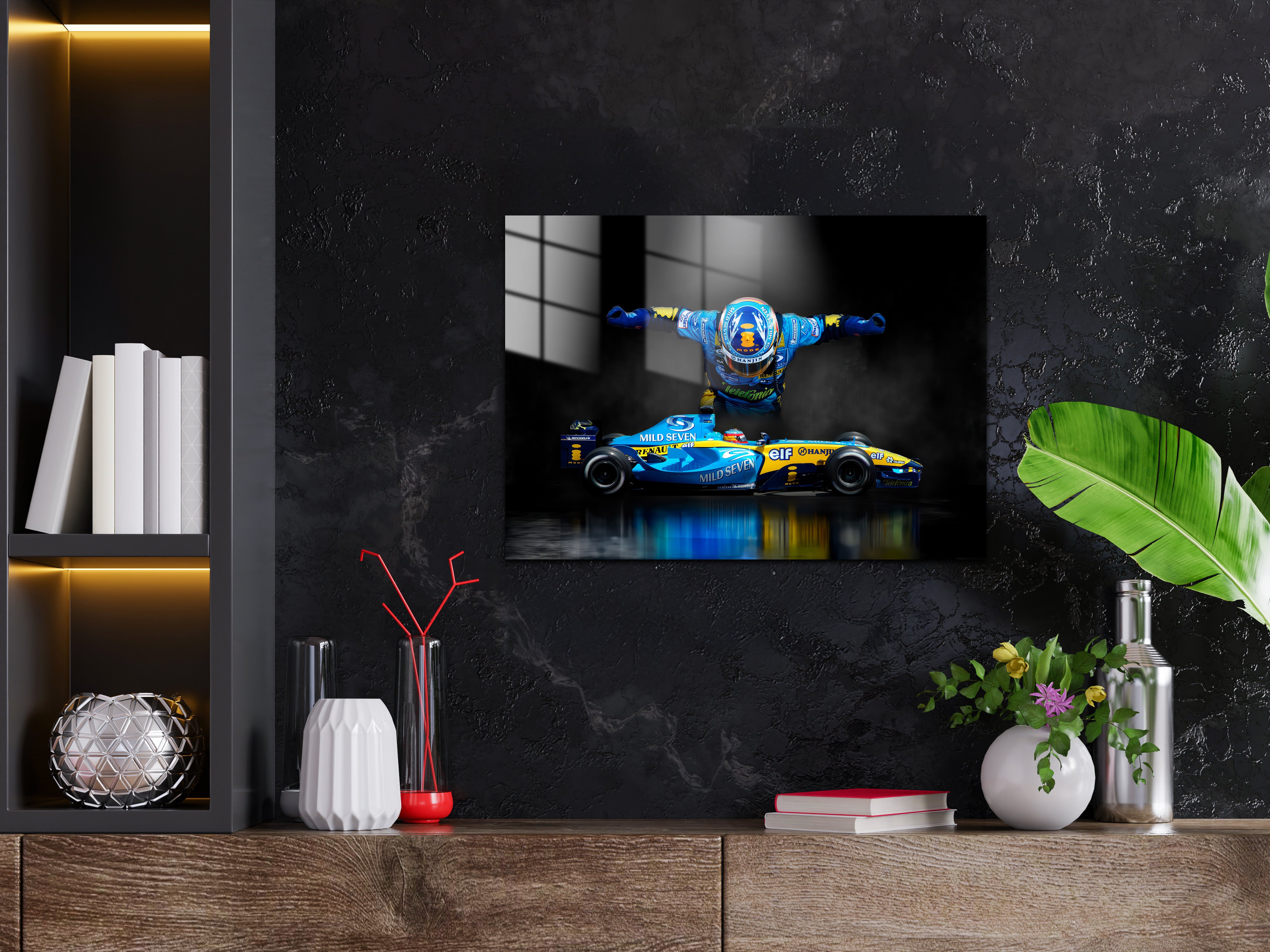 Fernando Alonso F1 Formula 1 Metal Poster 1596