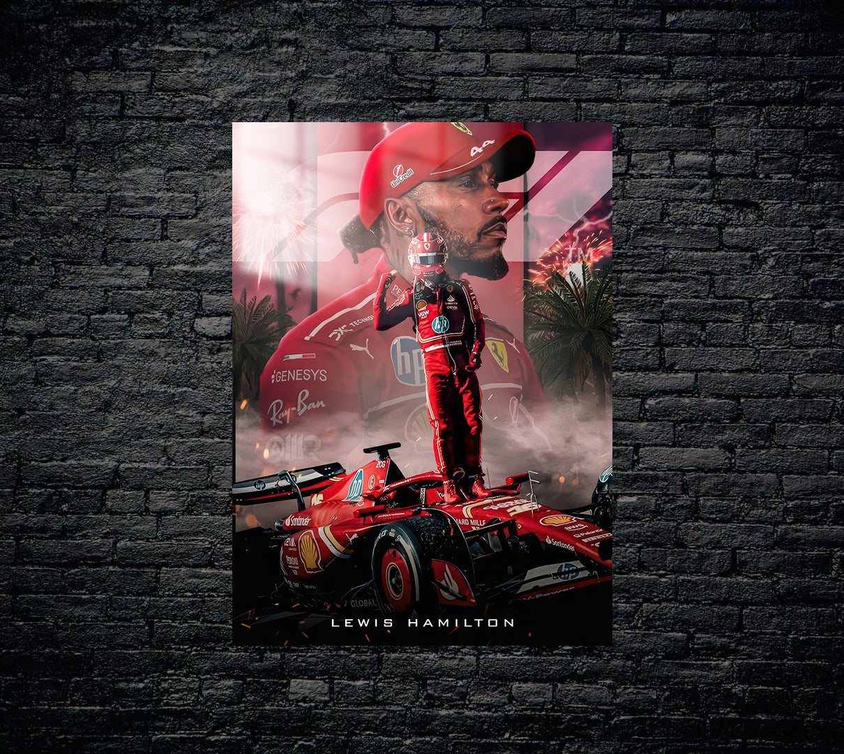 Lewis Hamilton F1 Formula 1 Metal Poster 1584
