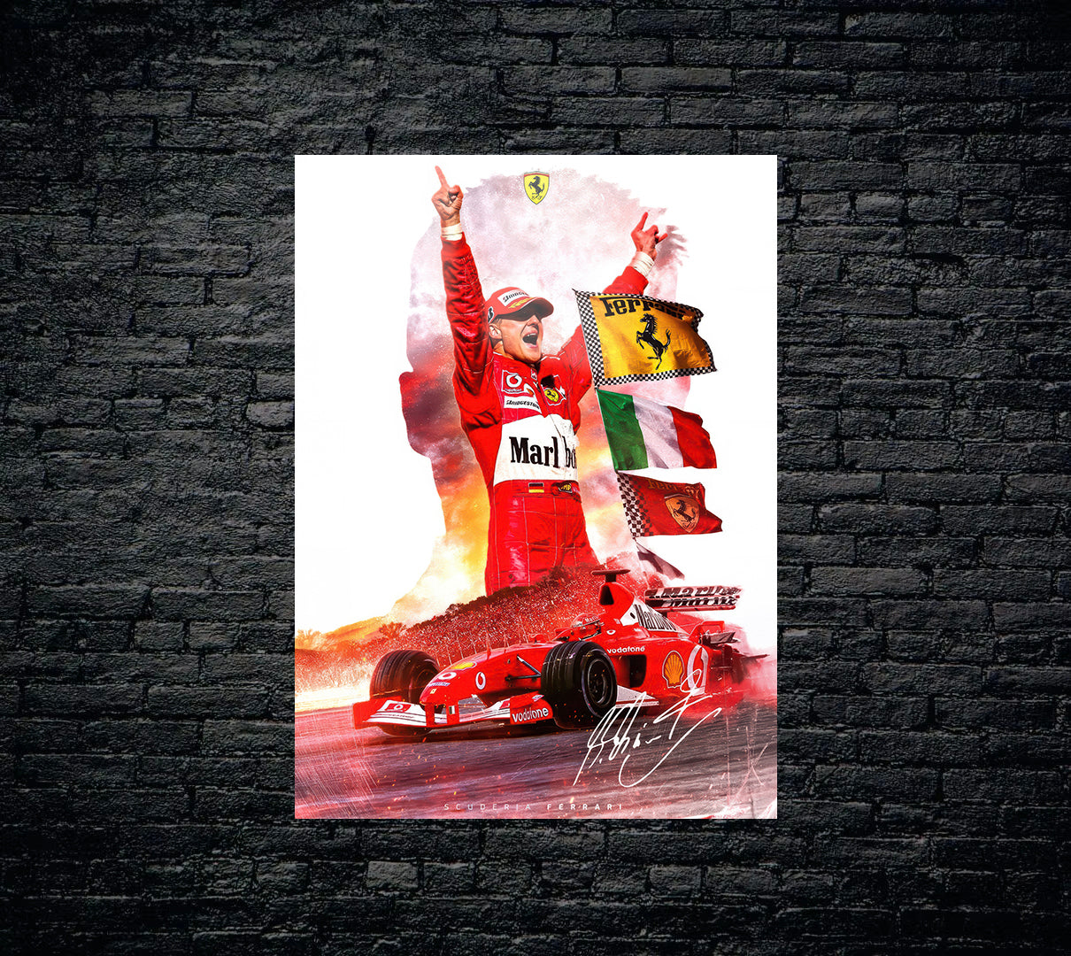 Michael Schumacher F1 Formula 1 Metal Poster 1586